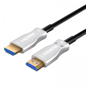 Cable HDMI de fibra óptica, HDMI 2.0 AM a AM, 4K @ 60HZ, 18Gps, RGB4: 4: 4 ARCO 3D